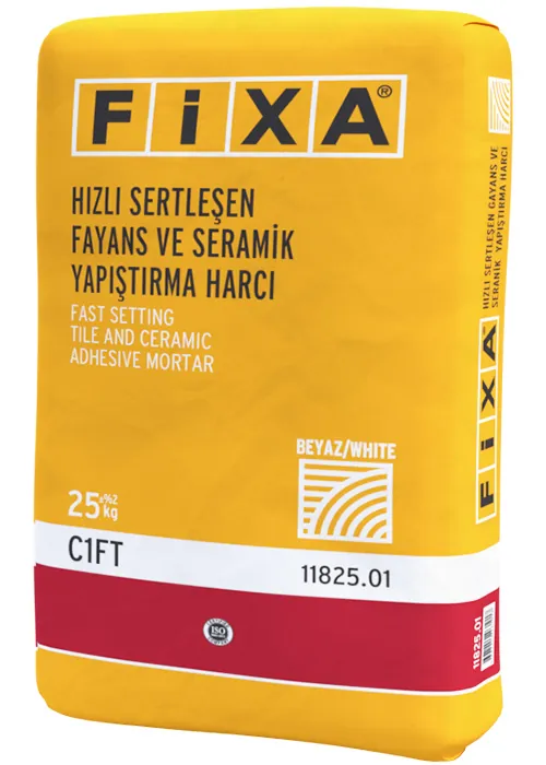 FİXA Hızlı Sertleşen Fayans ve Seramik Yapıştırma Harcı (Beyaz)